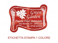 Etichette adesive per fioristi, fiorai e vivaisti (mm 45X33)  (cod.15G)